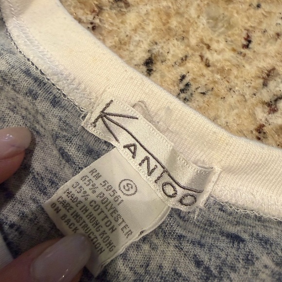 Vintage Boxy Blue and White Striped Shirt - Picture 6 of 7